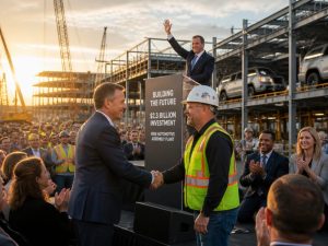 President Donald Trump announces Audi $4B Macon plant, 4,500 jobs