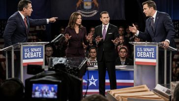Rogers Strikes Back in Chaotic Michigan Debate as Trump Weighs In