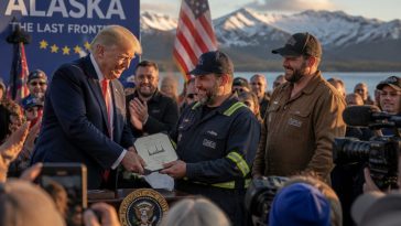 President Trump Pardons Men Onstage, Promises $160M Alaska Broadband
