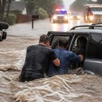 ABC's Will Murray Dives Into Floodwaters to Save Trapped Driver